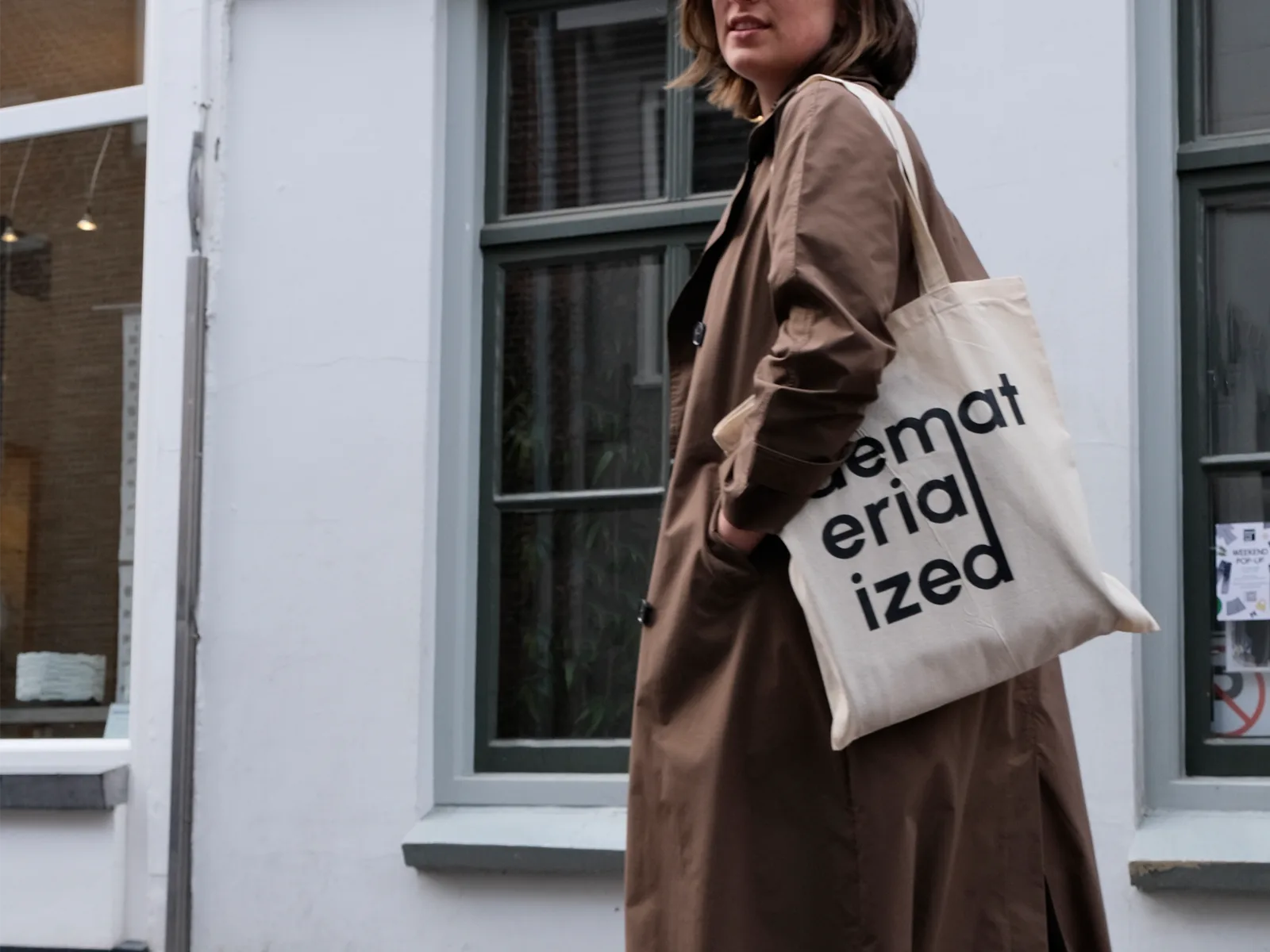 a member out in the city in her rented outfit